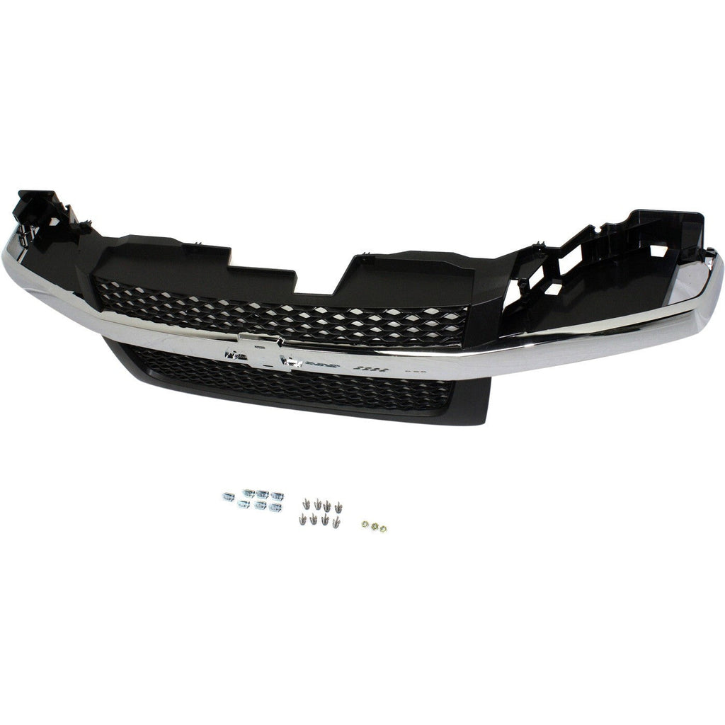 Grille Assembly Textured Dark Gray 2 Piece Design For 2004-12 CHEVROLET COLORADO