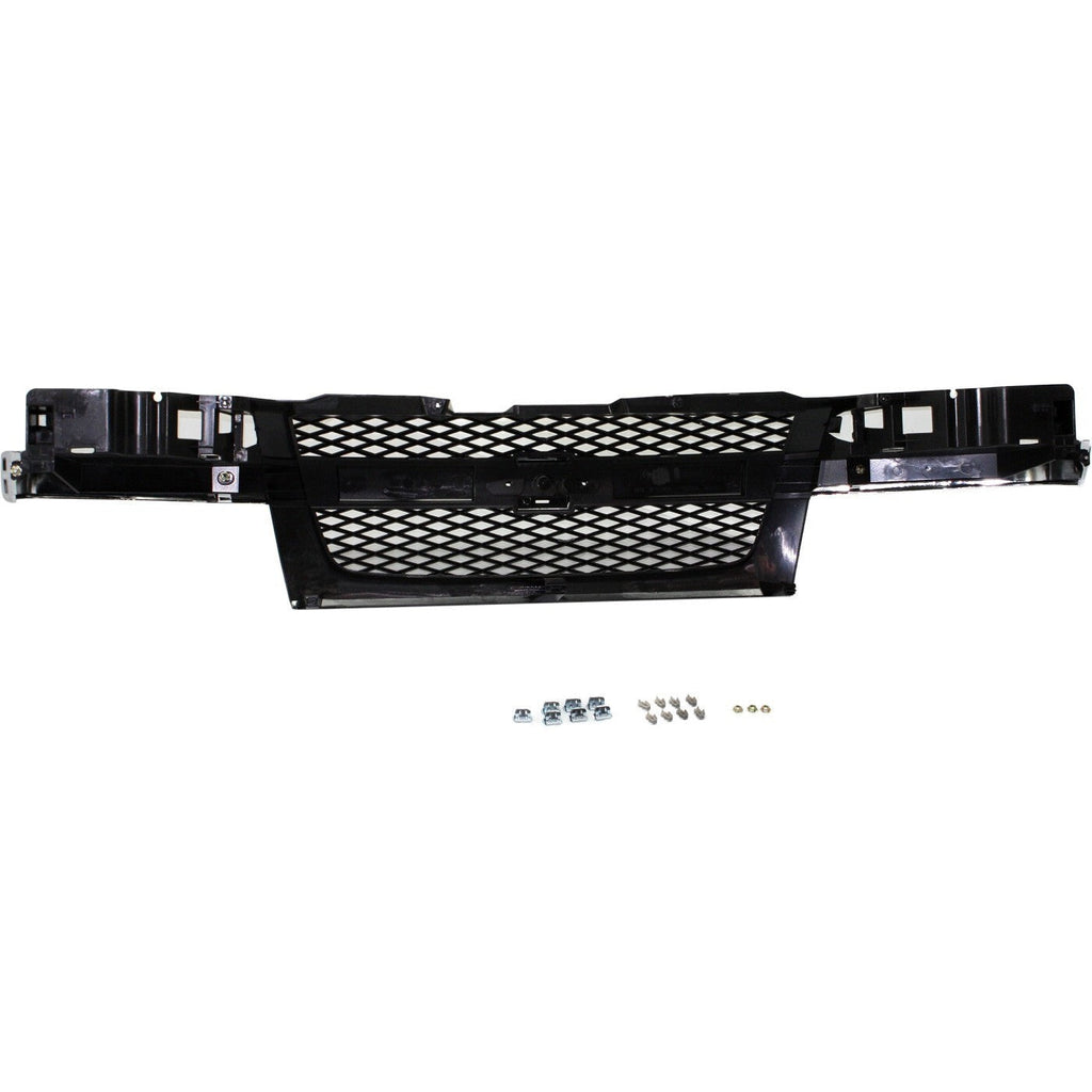 Grille Assembly Textured Dark Gray 2 Piece Design For 2004-12 CHEVROLET COLORADO