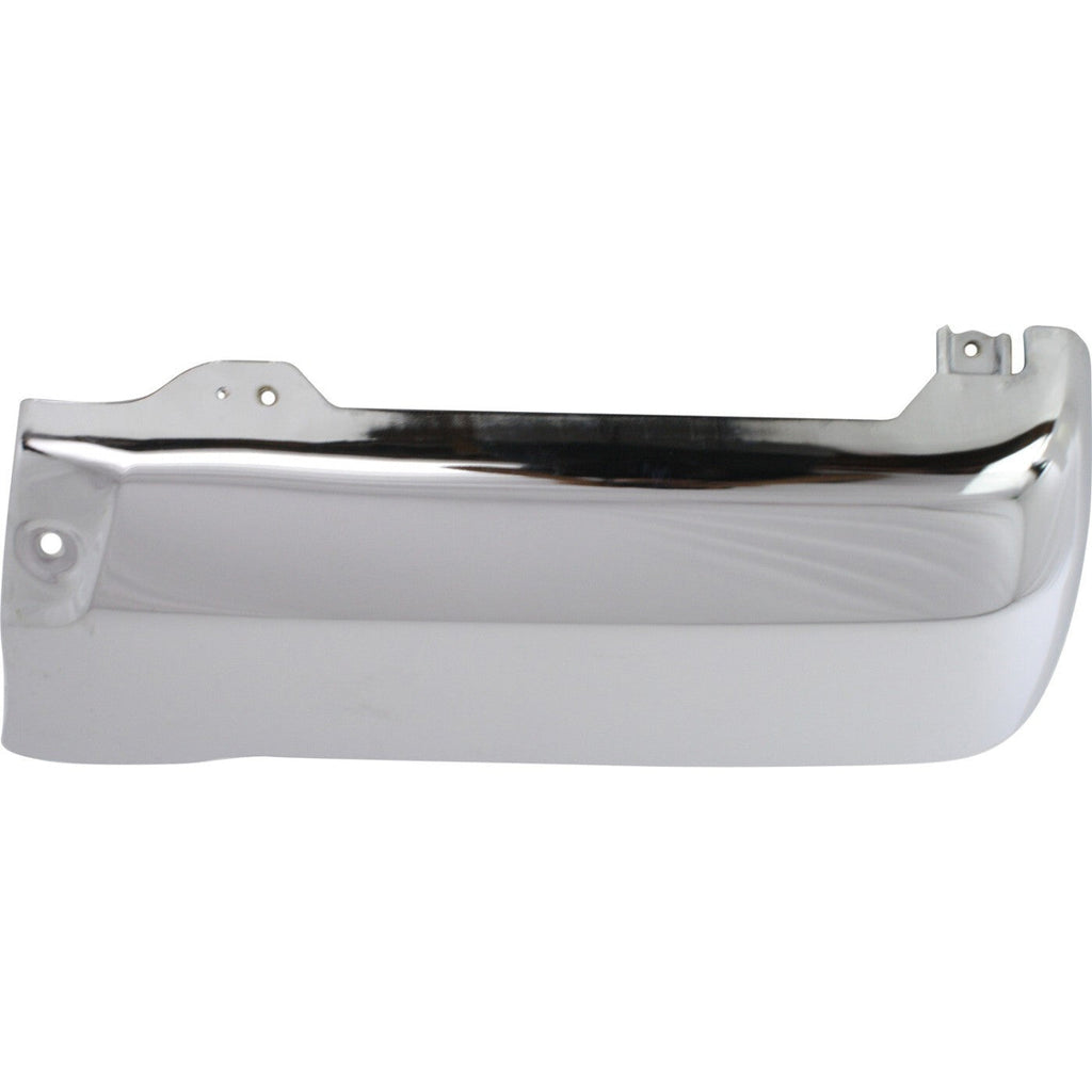 Bumper End Cap For 1996-2002 Toyota 4Runner Rear Right Side Chrome Steel