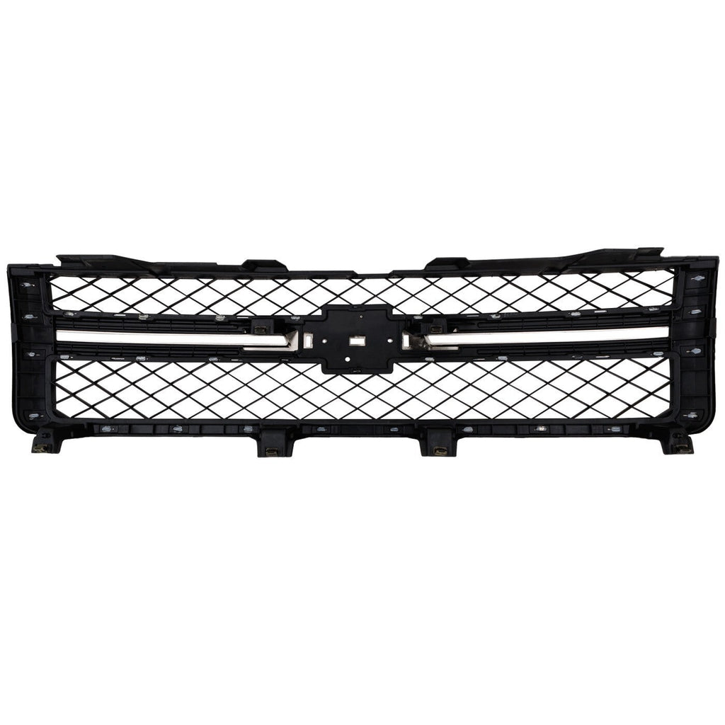 Grille Assembly For 2011-14 Silverado 2500 HD Silverado 3500 HD Black and Chrome