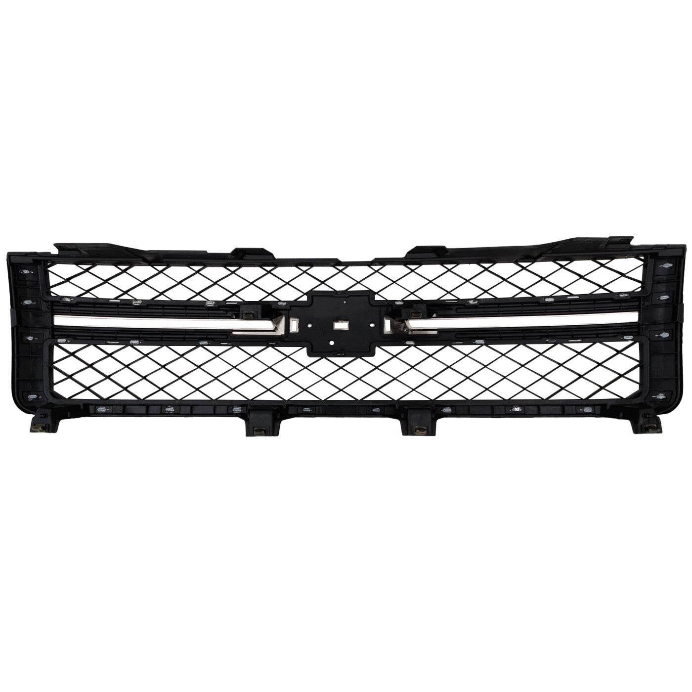 Grille Assembly For 2011-14 Silverado 2500 HD Silverado 3500 HD Black and Chrome