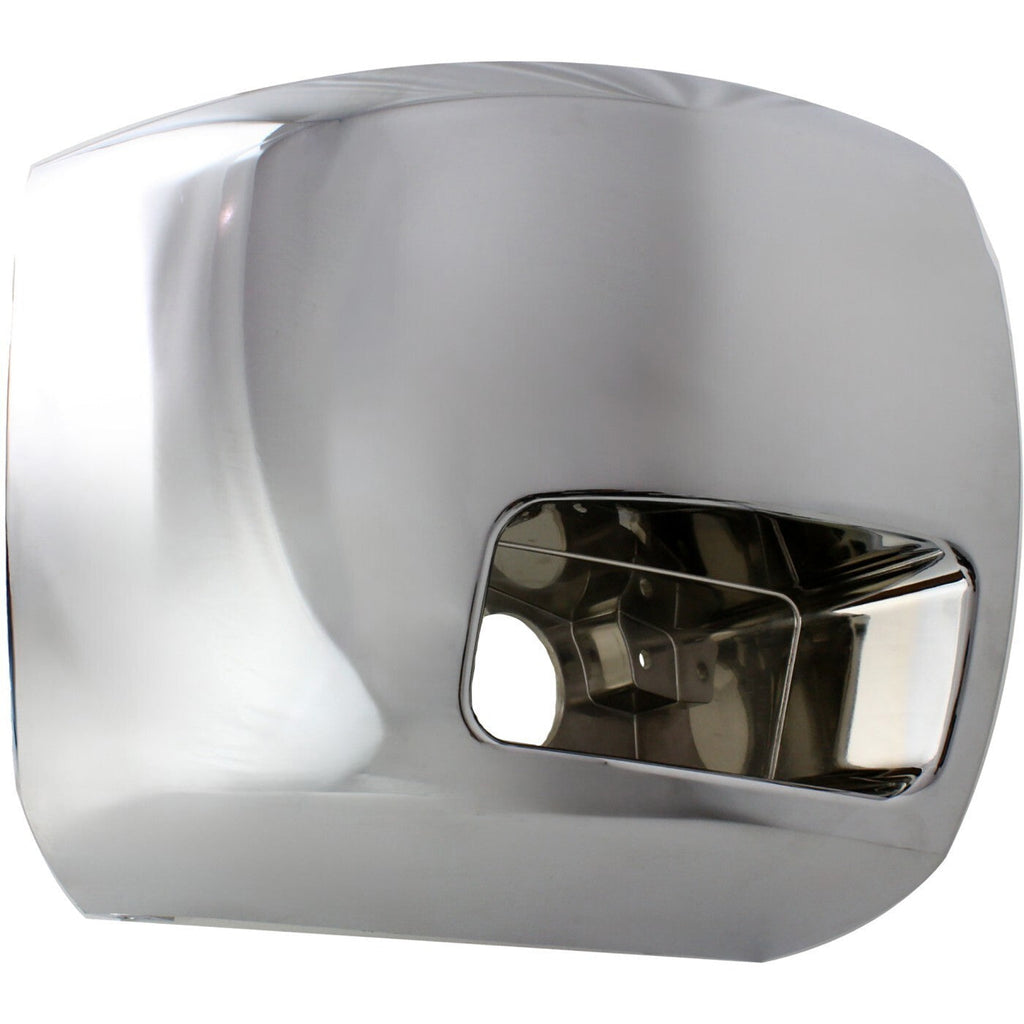 Bumper End Cap Set For 07-12 Chevrolet Silverado 2500 HD 3500 HD Chrome Front