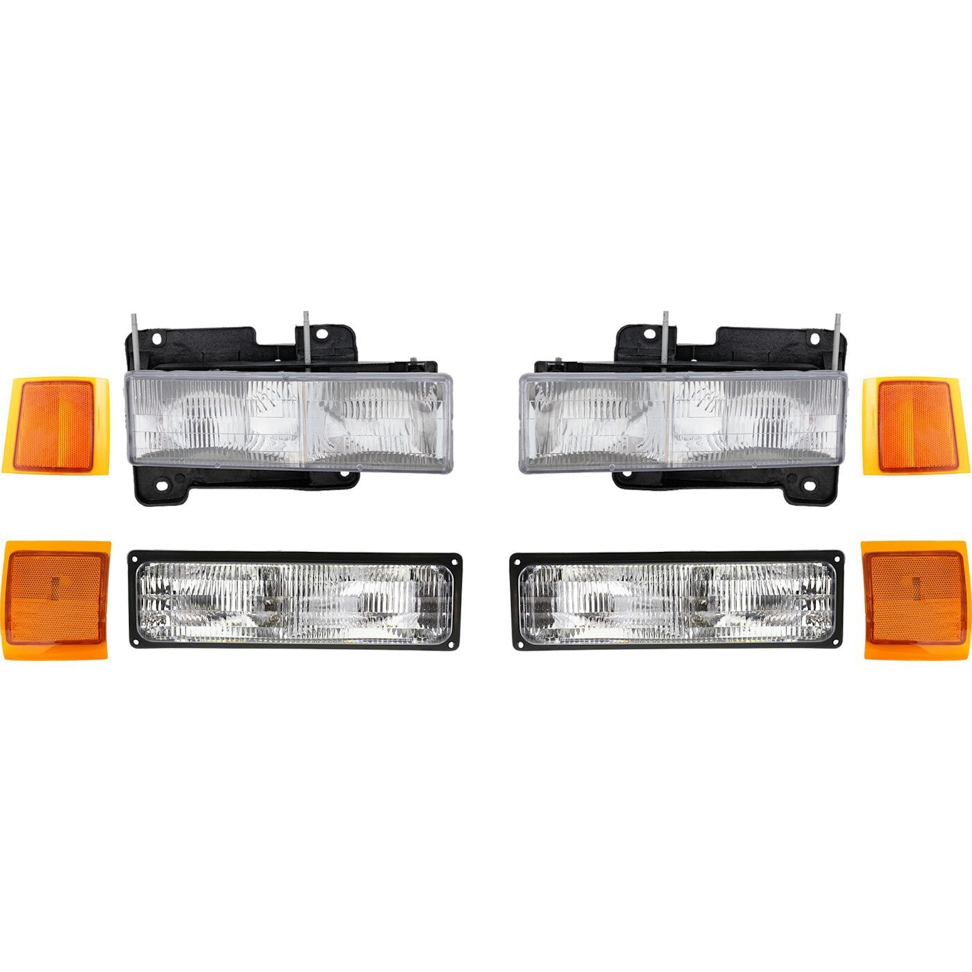 Headlight Kit For 1994-1999 Chevy C1500 Suburban K1500 Suburban Left and Right