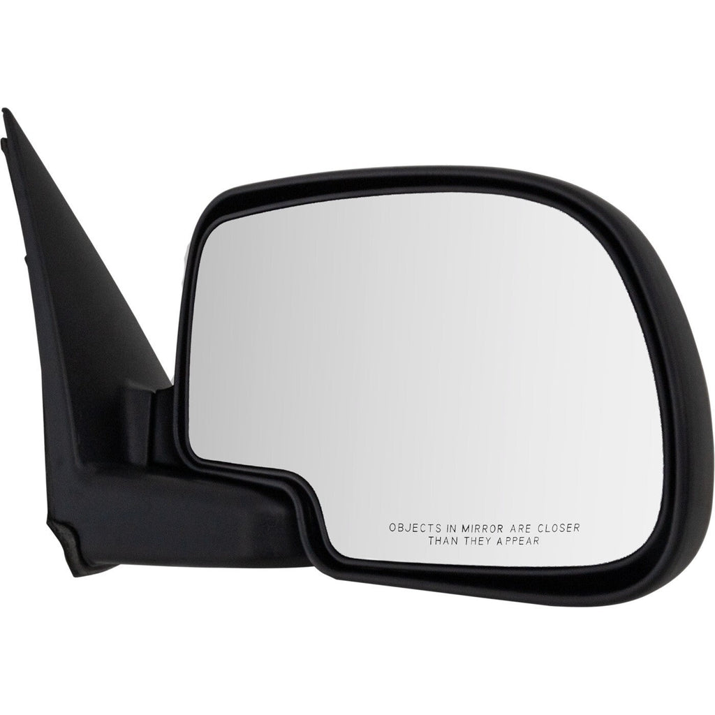 Mirrors Set For 1999-2006 Chevrolet Silverado 1500 Black Manual Glass Adjust