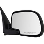 Mirrors Set For 1999-2006 Chevrolet Silverado 1500 Black Manual Glass Adjust
