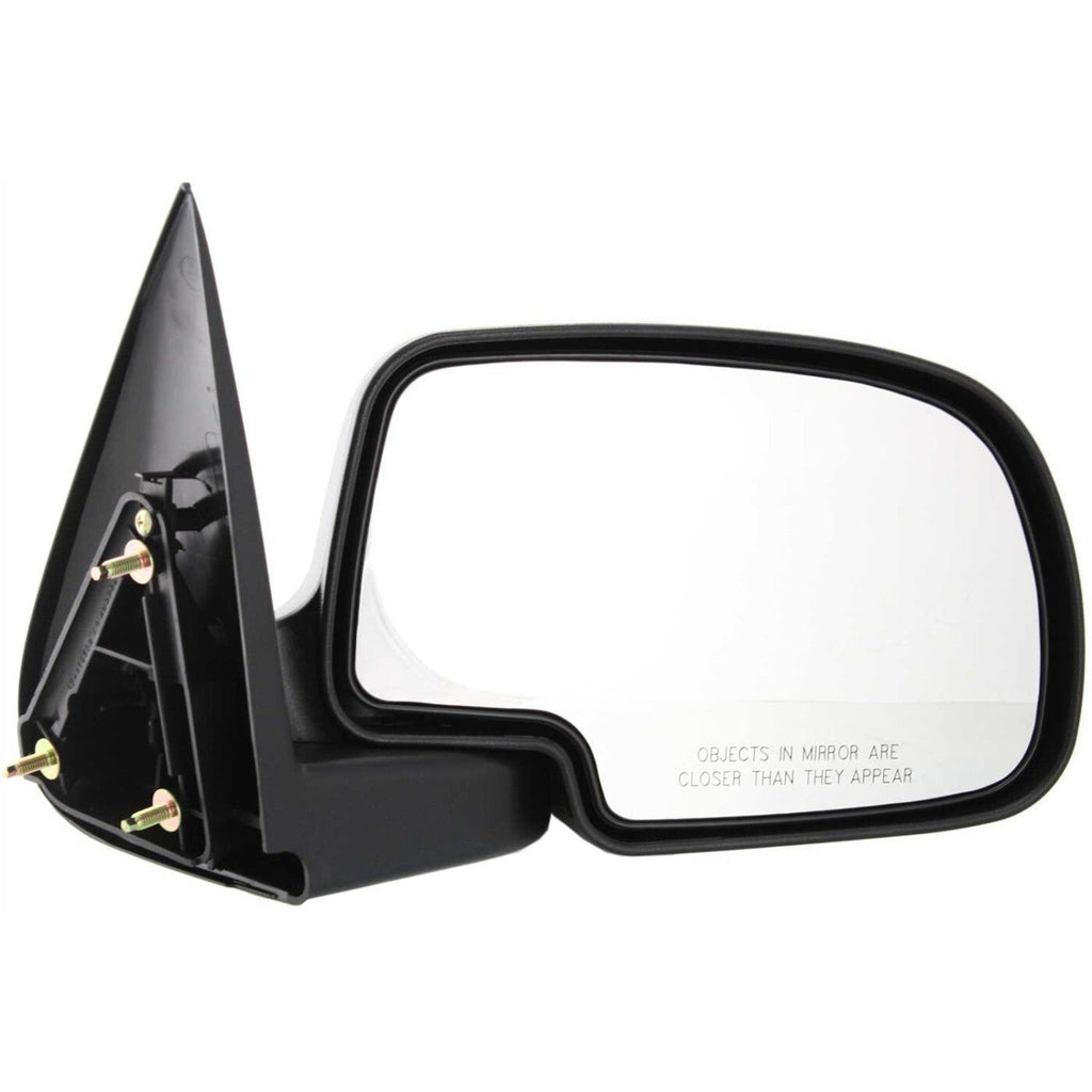 Mirrors Set For 1999-2006 Chevrolet Silverado 1500 Black Manual Glass Adjust
