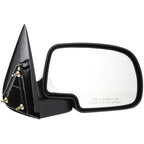 Mirrors Set For 1999-2006 Chevrolet Silverado 1500 Black Manual Glass Adjust