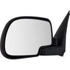 Mirrors Set For 1999-2006 Chevrolet Silverado 1500 Black Manual Glass Adjust