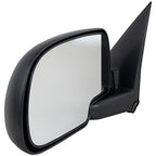 Mirrors Set For 1999-2006 Chevrolet Silverado 1500 Black Manual Glass Adjust