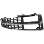 Grille For 1988-93 Chevy C K 1500 Chrome Shell With Black Insert Dual Headlight