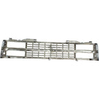 Grille For 1988-93 Chevy C K 1500 Chrome Shell With Black Insert Dual Headlight