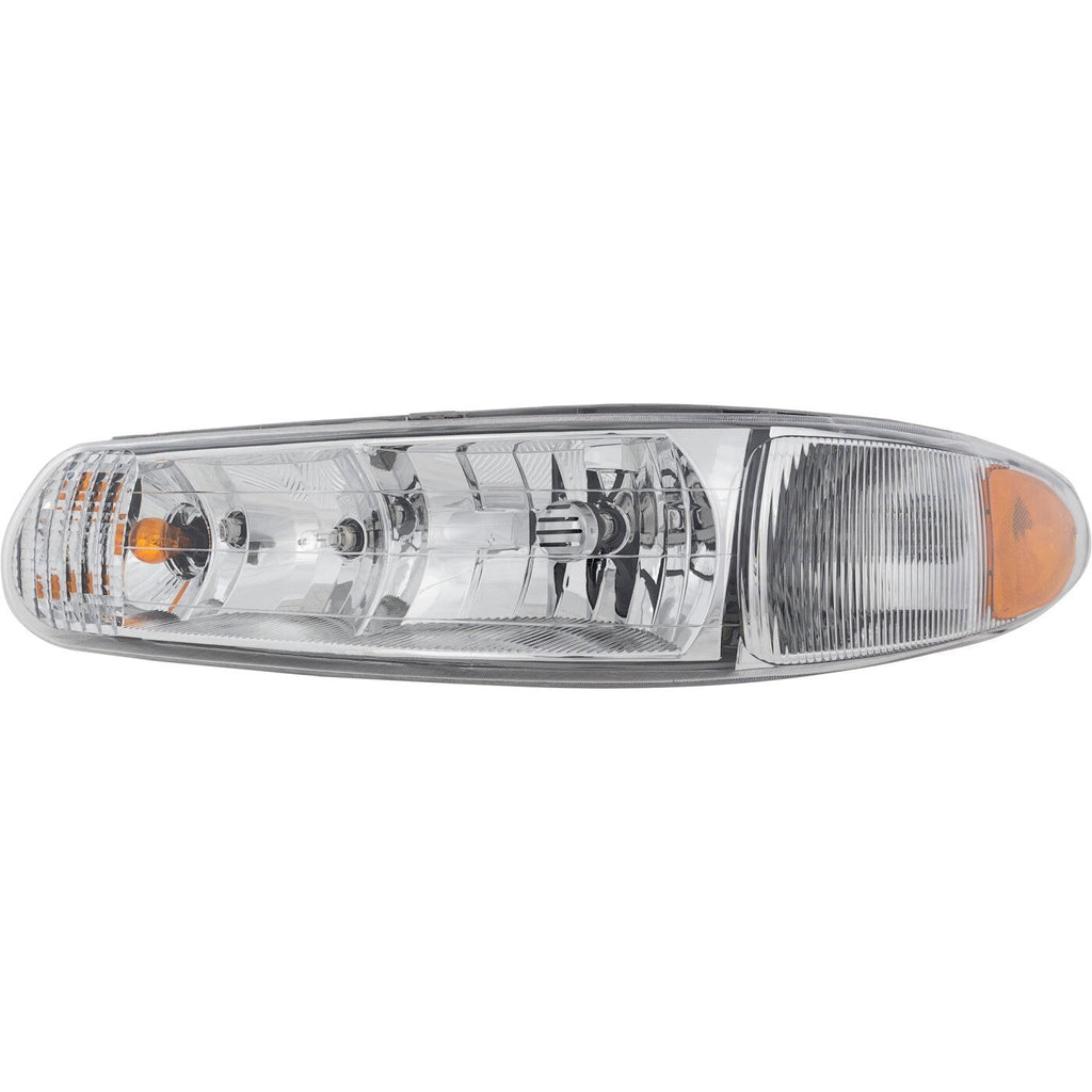 Left & Right Headlight For Buick Century 1997-2005 Halogen w/ Corner Light Bulb