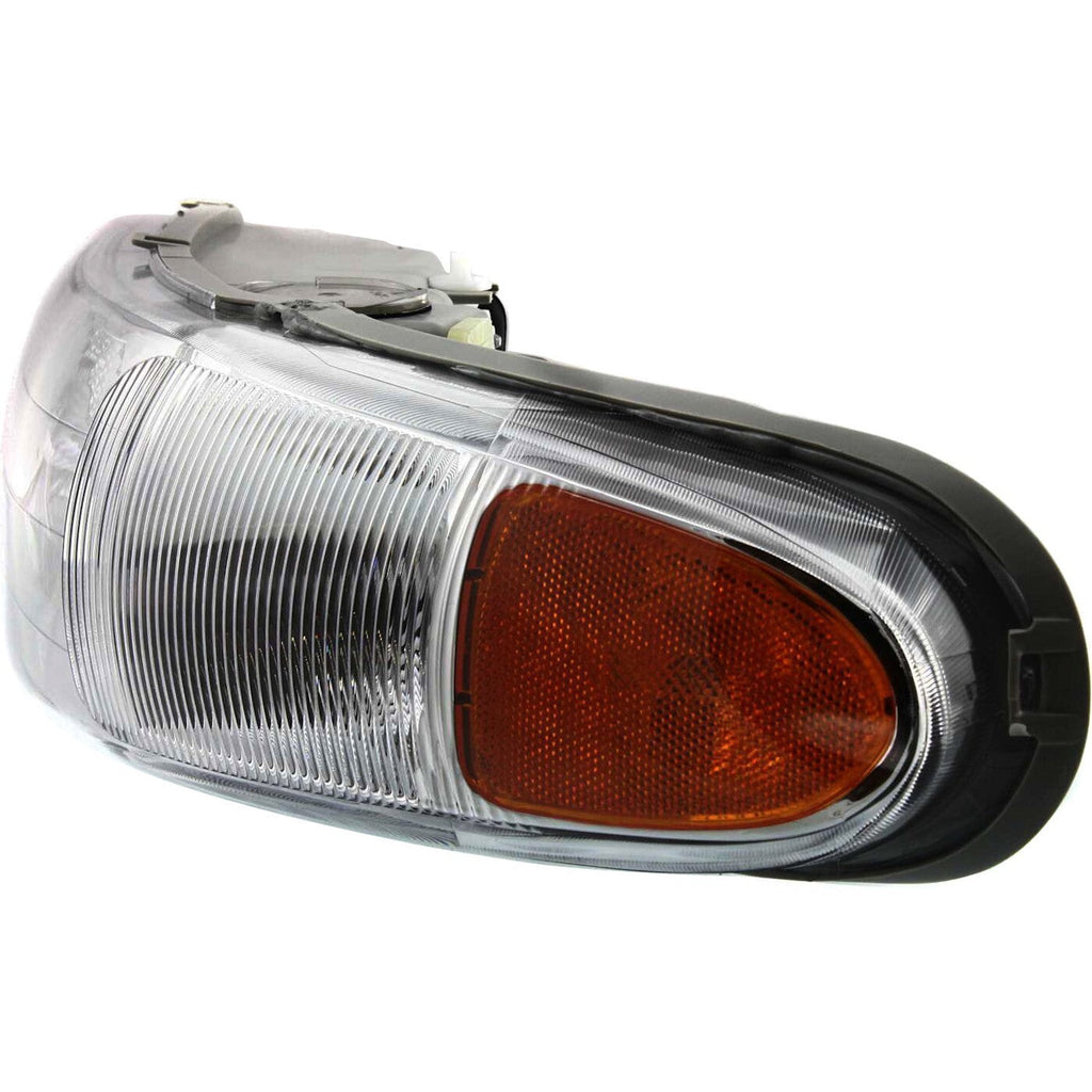 Left & Right Headlight For Buick Century 1997-2005 Halogen w/ Corner Light Bulb