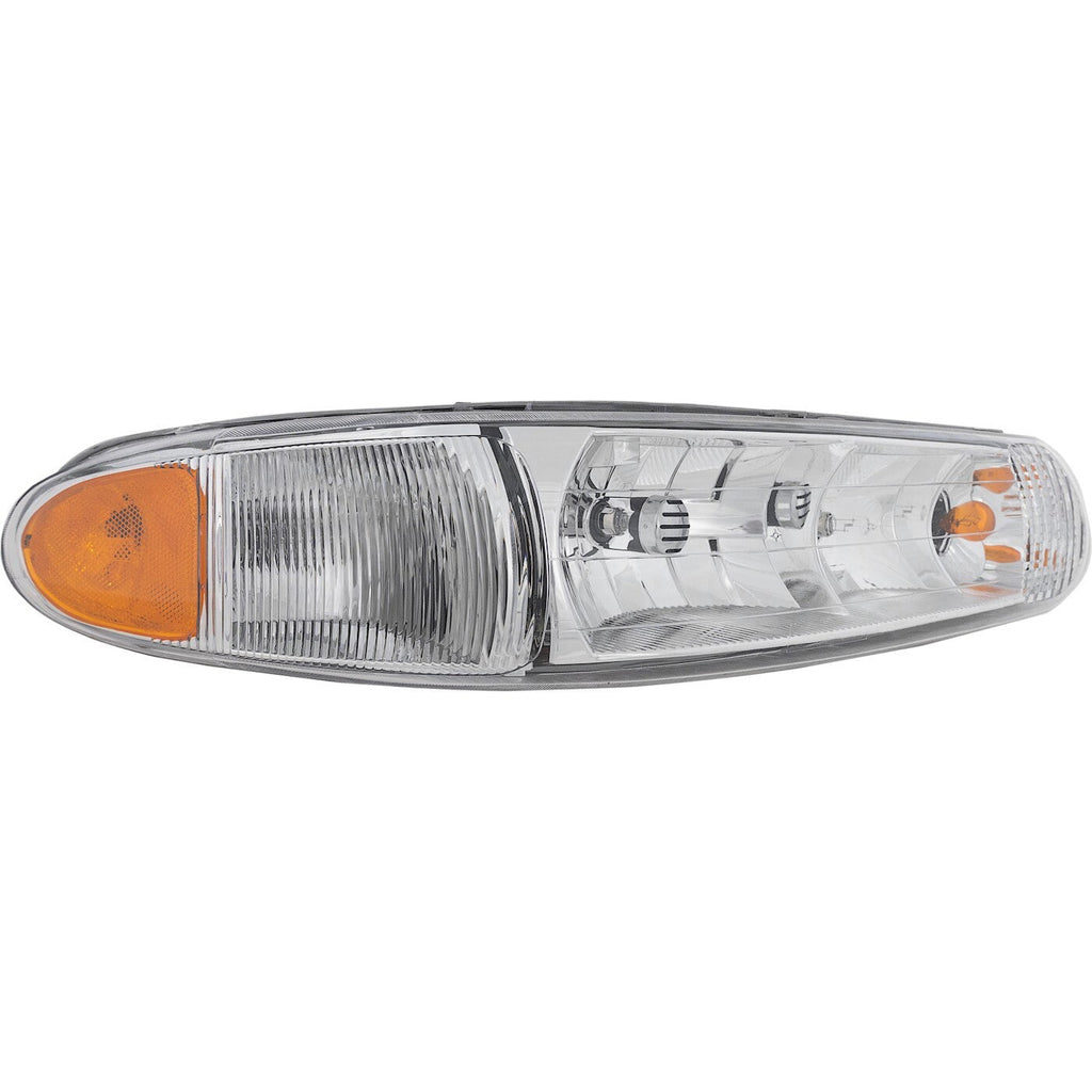 Left & Right Headlight For Buick Century 1997-2005 Halogen w/ Corner Light Bulb