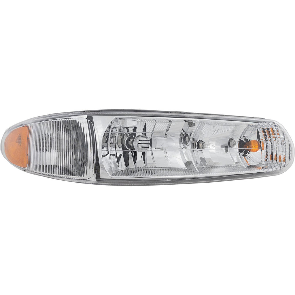 Left & Right Headlight For Buick Century 1997-2005 Halogen w/ Corner Light Bulb