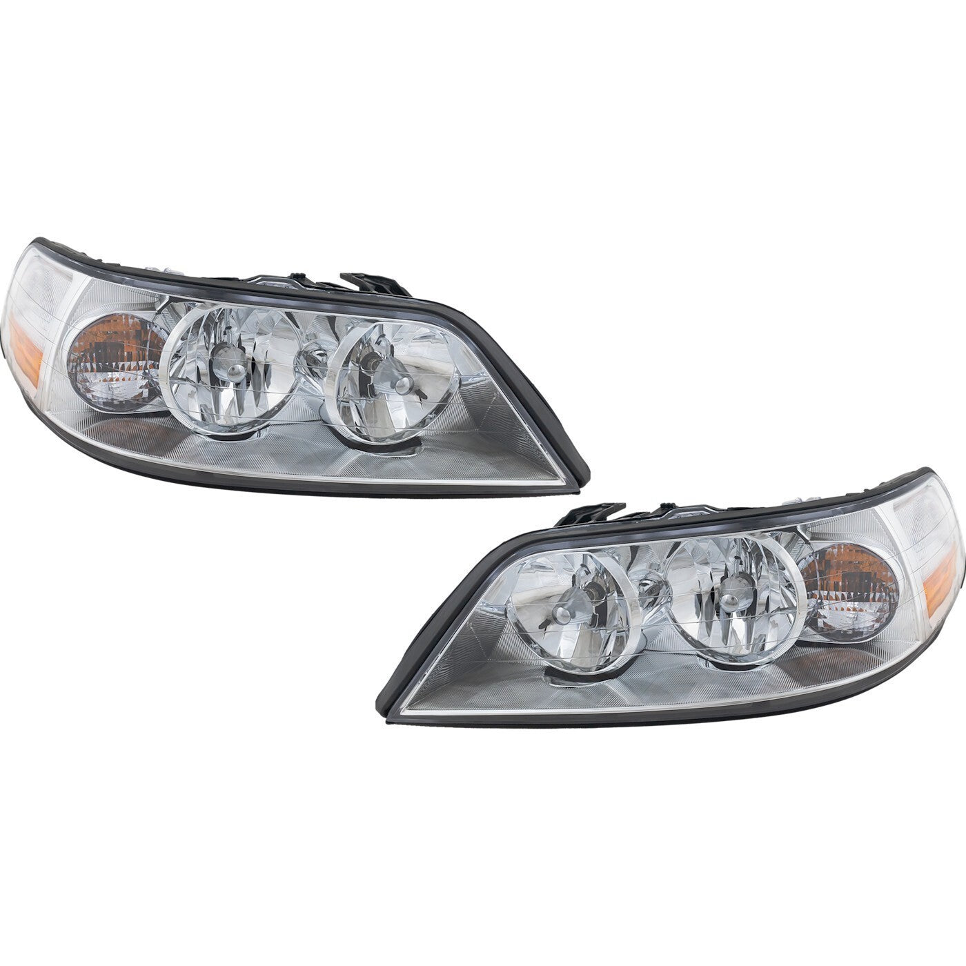 Halogen Headlight Set For 2003-2004 Lincoln Town Car Driver and Passenger Side