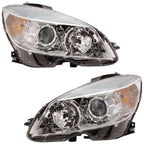 Headlight Set For 2008-2011 Mercedes Benz C300 LH RH Halogen Assy from 02/09/08