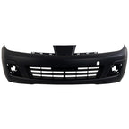 Front Bumper Cover For 2007-2012 Nissan Versa With Fog Lamp Holes Primed