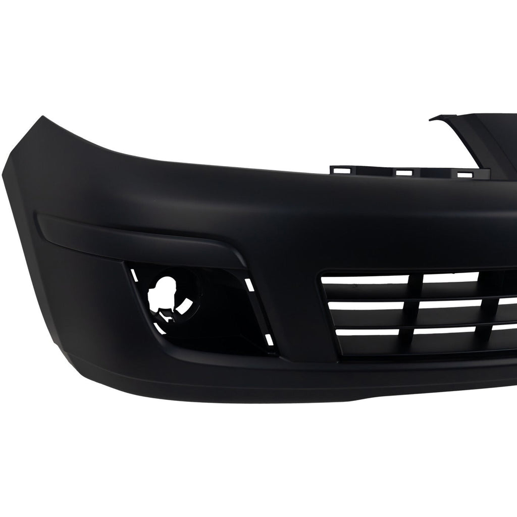 Front Bumper Cover For 2007-2012 Nissan Versa With Fog Lamp Holes Primed