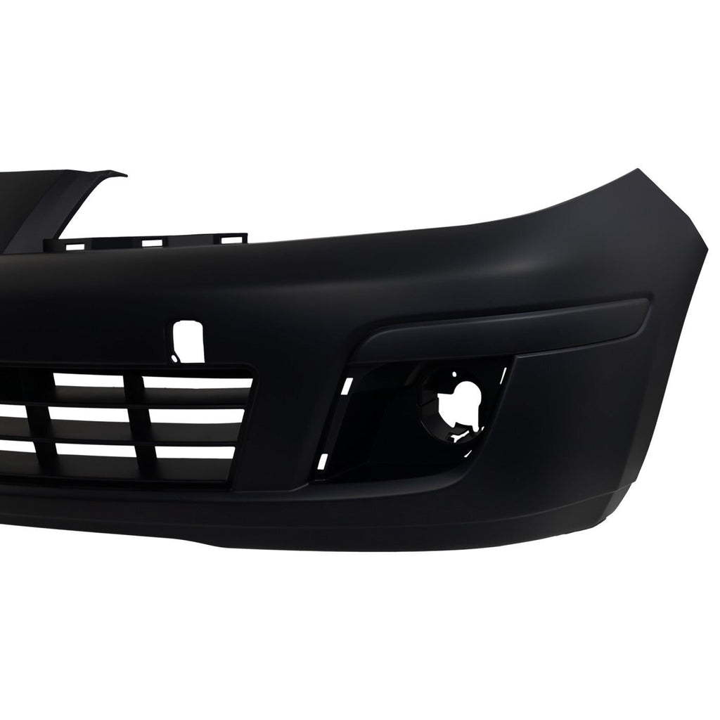 Front Bumper Cover For 2007-2012 Nissan Versa With Fog Lamp Holes Primed