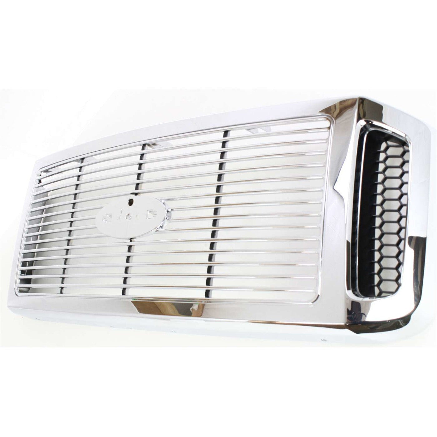 Grille For 2006-2007 Ford F-250 Super Duty F-350 Super Duty Chrome Plastic