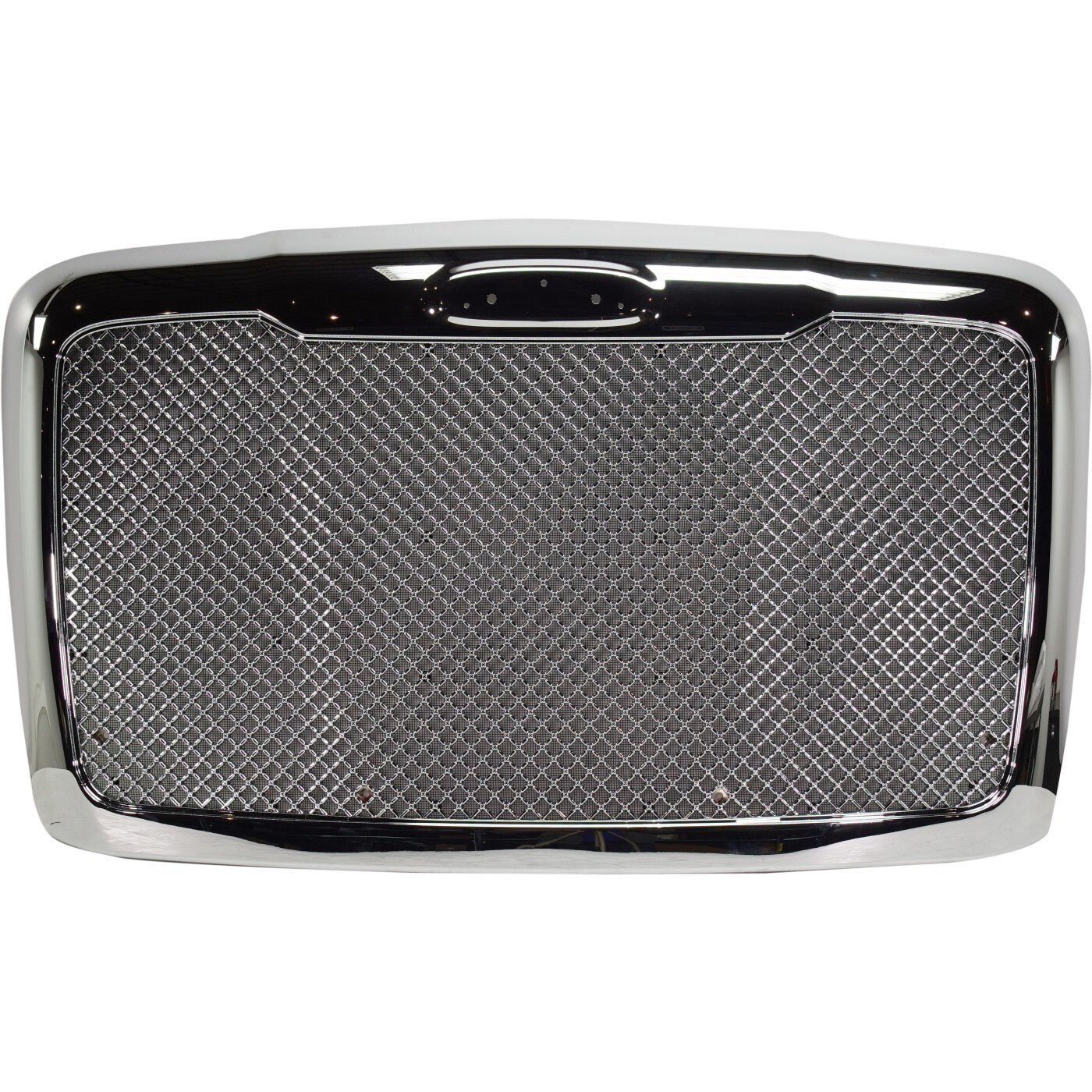 Grille Assembly For 2008-17 Freightliner Cascadia Bug Screen Chrome Mesh Insert