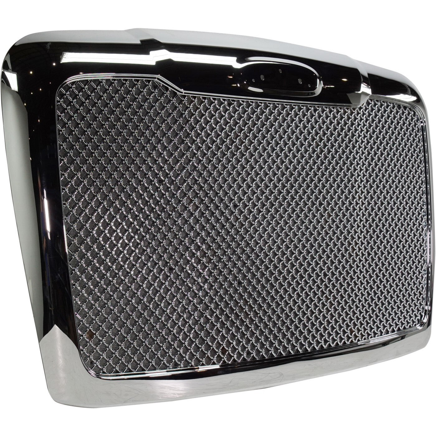 Grille Assembly For 2008-17 Freightliner Cascadia Bug Screen Chrome Mesh Insert