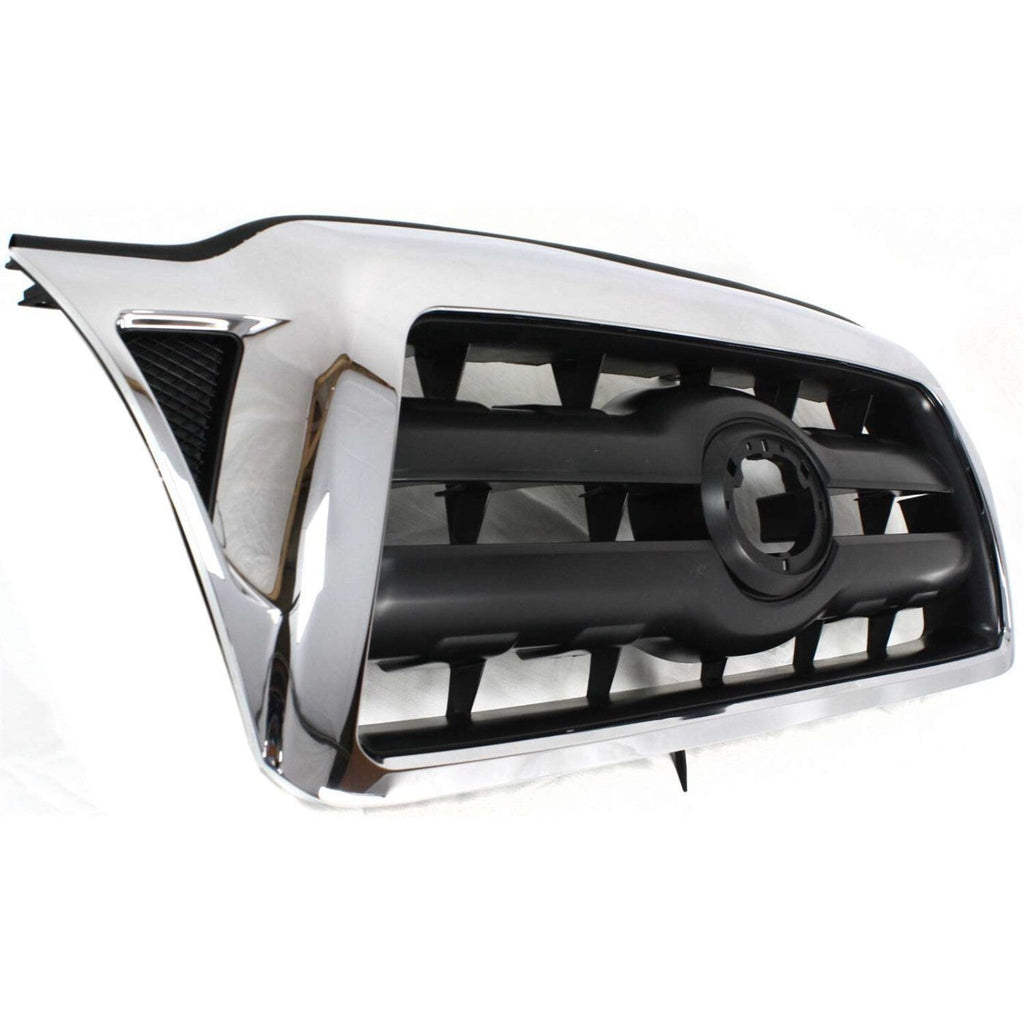 Grille For 2005-2008 Toyota Tacoma Chrome Shell with Black Insert