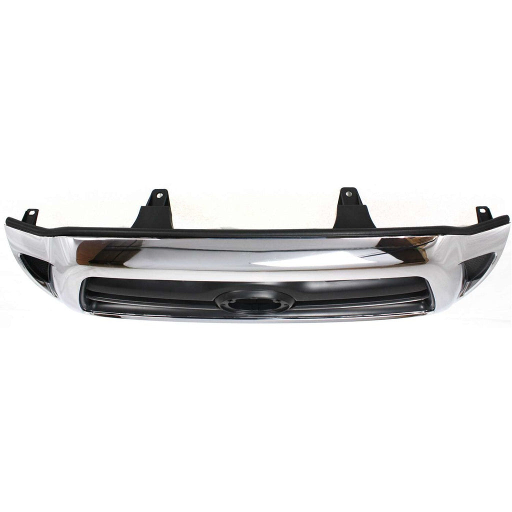 Grille For 2005-2008 Toyota Tacoma Chrome Shell with Black Insert