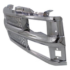 Grille For 94-99 Chevrolet K1500 C1500 Chrome For Models with Dual Headlights