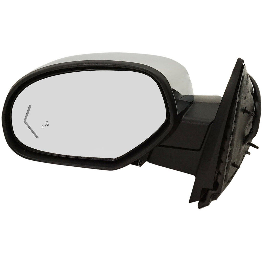 Mirror For 2007-2014 Chevrolet Tahoe Suburban Power-Fold BSD Memory Chrome LH