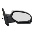 Power Mirror For 2007-2013 Chevy Silverado 1500 Right Htd Manual Folding Chrome
