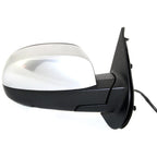 Power Mirror For 2007-2013 Chevy Silverado 1500 Right Htd Manual Folding Chrome