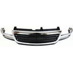 Grille 03-07 For GMC Sierra 2500/3500 HD Chr Shell w/Black Insert Fit 07 Classic