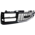 Grille Assy Black with Chrome Center For 94-98 GMC C1500 94-00 K1500 K2500 Yukon