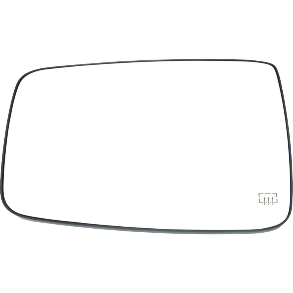 Mirror Glass For 09-18 Ram 1500 Truck 2011-18 Ram 2500 Driver Side Power Heated