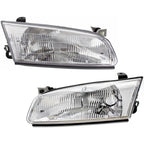 Headlight Set For 1997-1999 Toyota Camry Headlight Set Left and Right with Bulbs