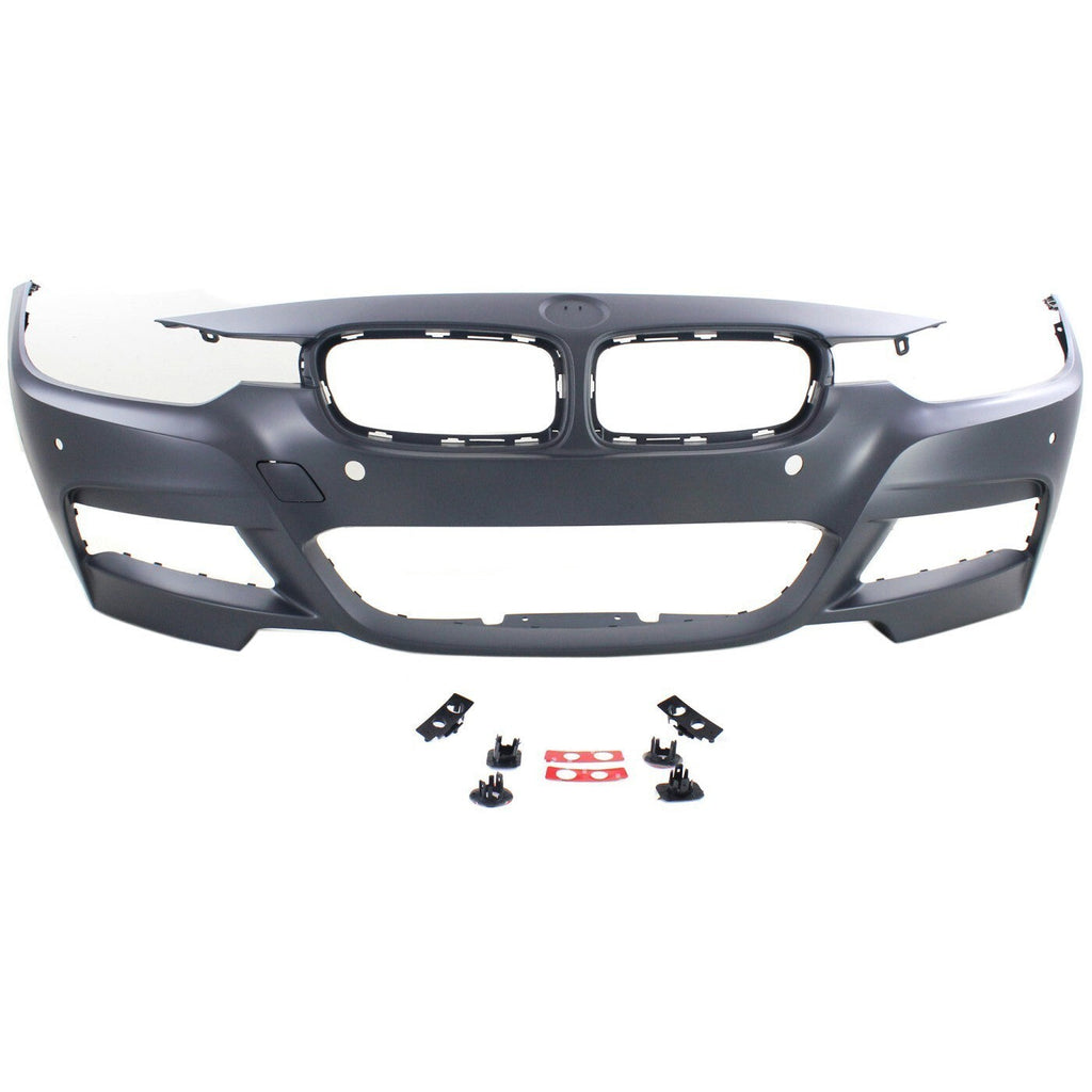 Front Bumper Cover For 2013-18 BMW 320i 2013-16 328i Primed With Fog Light Holes