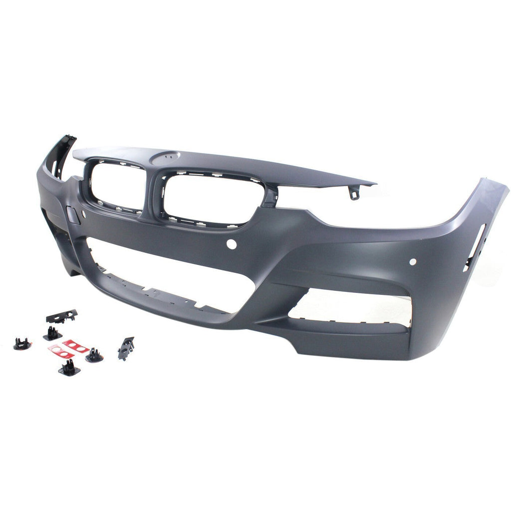 Front Bumper Cover For 2013-18 BMW 320i 2013-16 328i Primed With Fog Light Holes