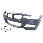 Front Bumper Cover For 2013-18 BMW 320i 2013-16 328i Primed With Fog Light Holes
