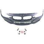 Front Bumper Cover For 2013-18 BMW 320i 2013-16 328i Primed With Fog Light Holes