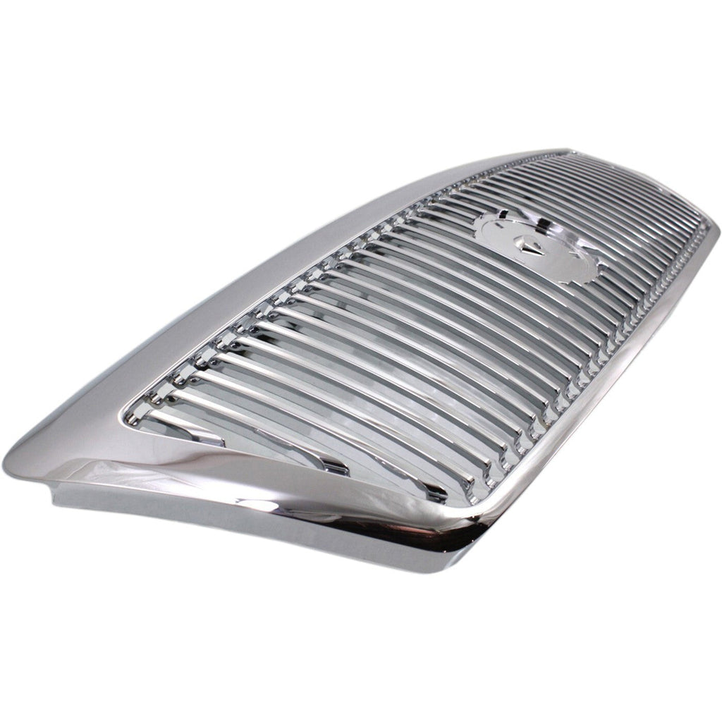 Grille For 2003-2005 Mercury Grand Marquis Monotone Chrome Shell and Insert