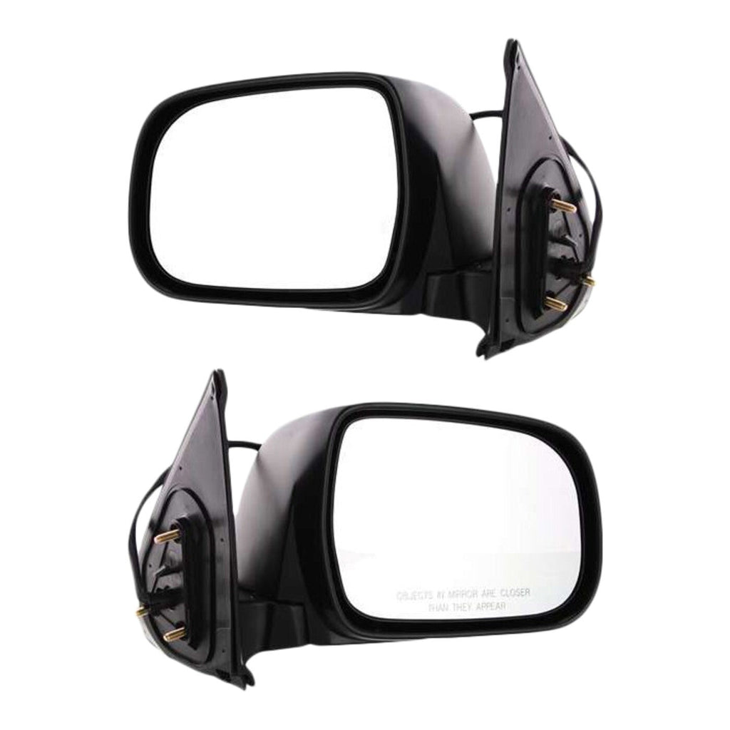 Set Of 2 Mirror Power For 2005-2011 Toyota Tacoma Manual Folding Textured Black