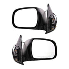 Set Of 2 Mirror Power For 2005-2011 Toyota Tacoma Manual Folding Textured Black