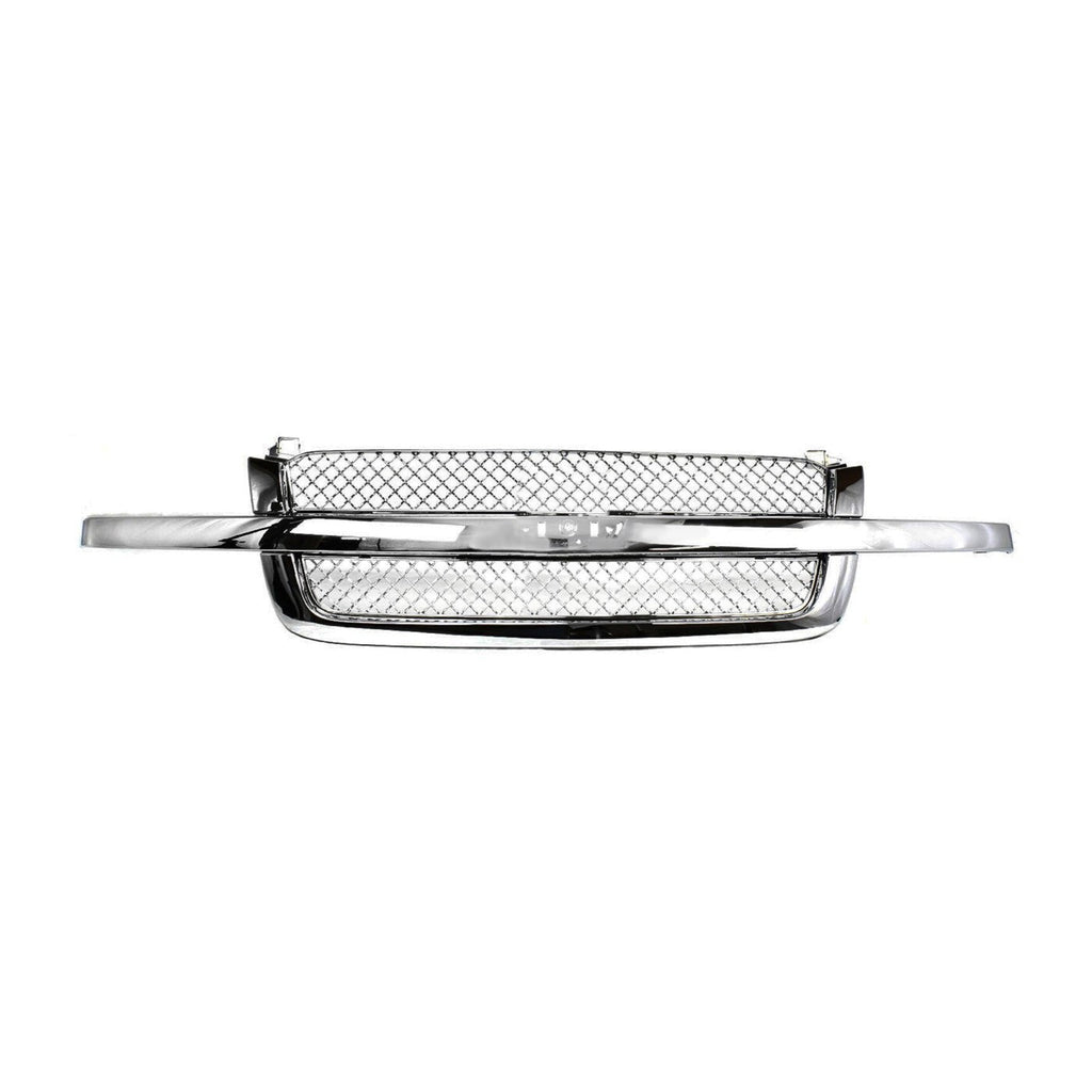 Grille All Chrome for Chevy Silverado Pickup 1500 2500 3500 Avalanche