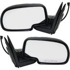 Chrome Power Side View Mirrors Left & Right Pair Set for 99-02 Chevy GMC Truck