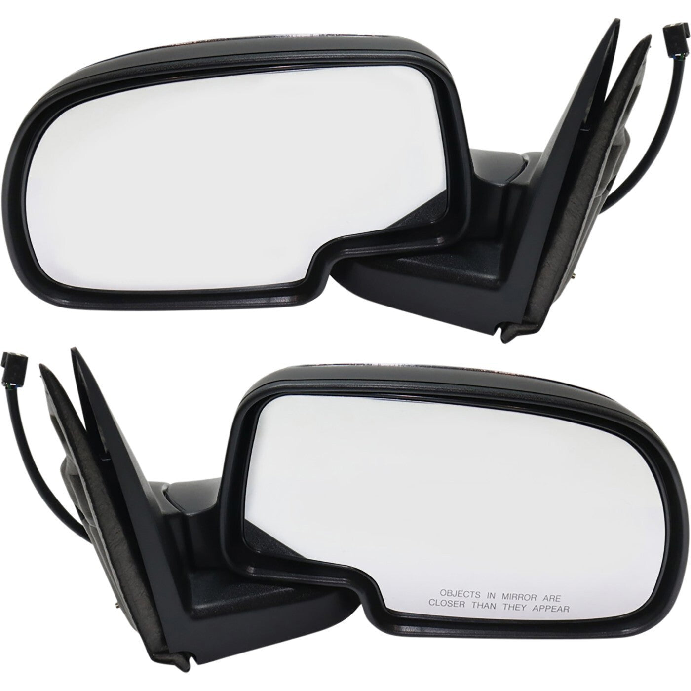 Chrome Power Side View Mirrors Left & Right Pair Set for 99-02 Chevy GMC Truck