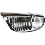 Grille For 03-11 Lincoln Town Car Chrome Shell and Insert with emblem provision