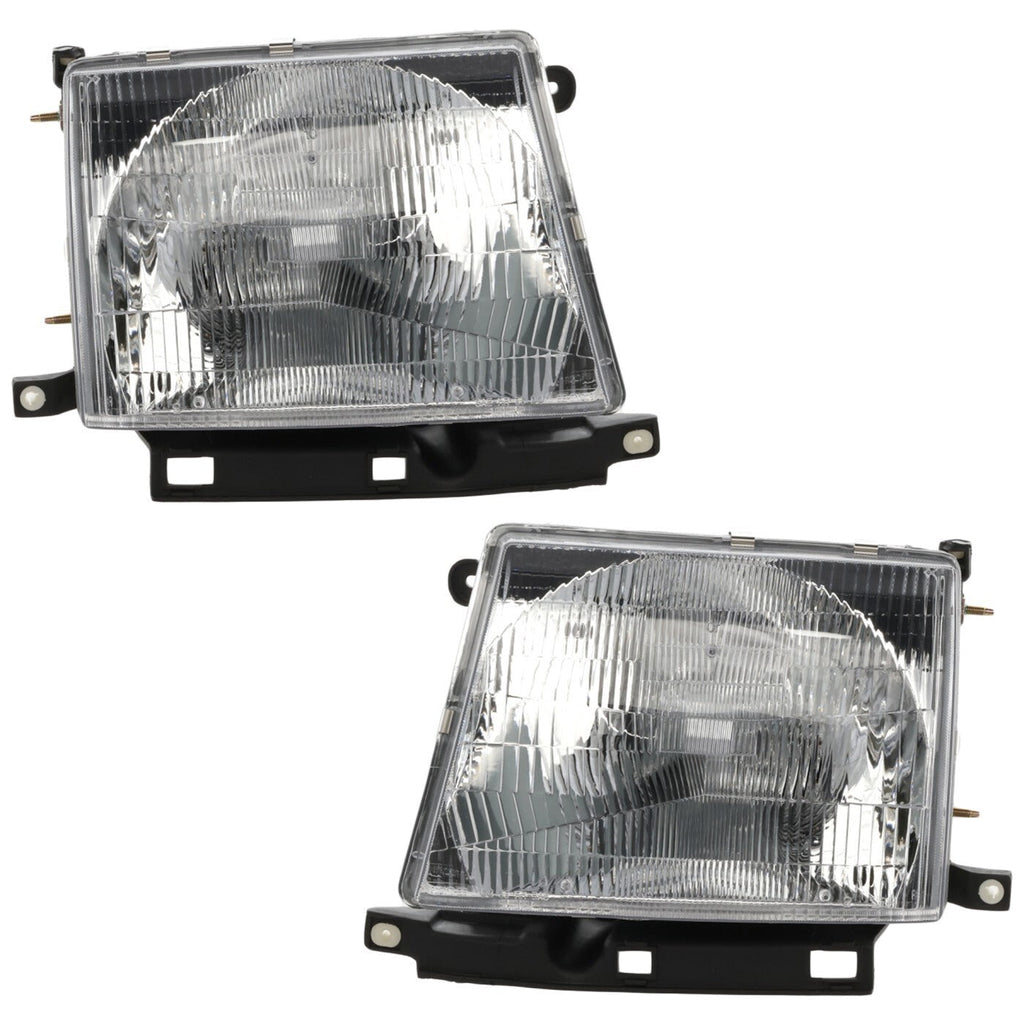 Headlight Assembly Set For 1997-2000 Toyota Tacoma Left and Right With Bulb