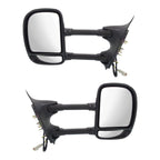 2Pc Power Mirror Set For 1999-2007 Ford F-250 Super Duty F-350 F-450 Towing